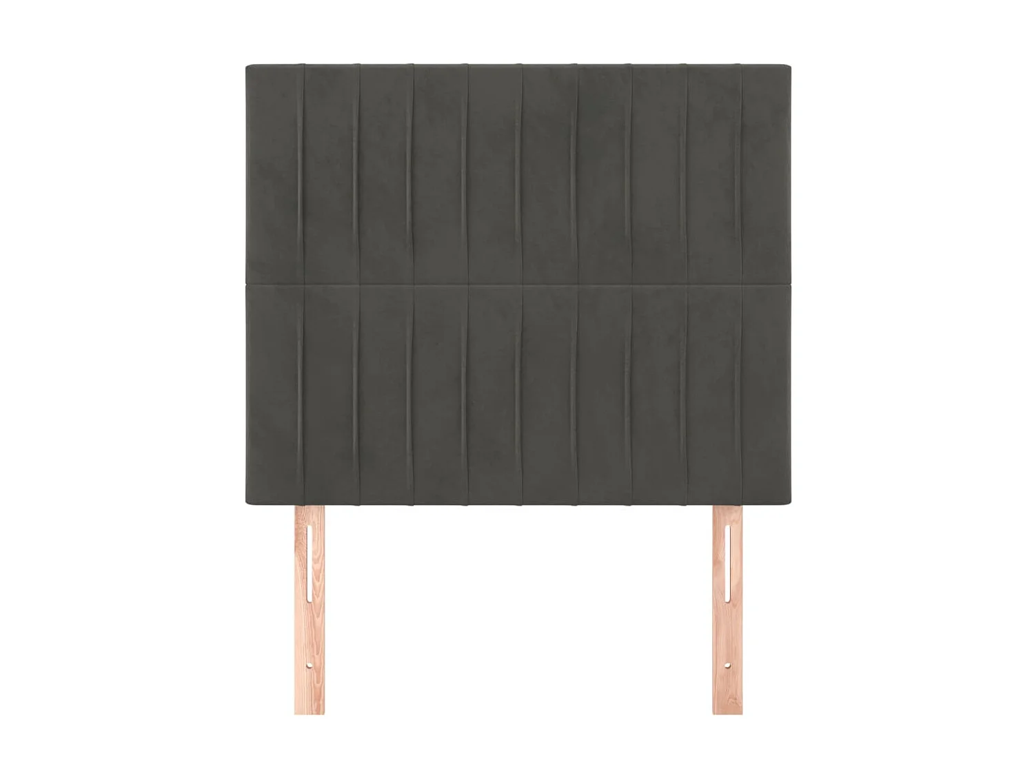 Têtes de lit 2 pcs Gris foncé 80x5x78/88 cm Velours POI25456 BonneVie Meuble