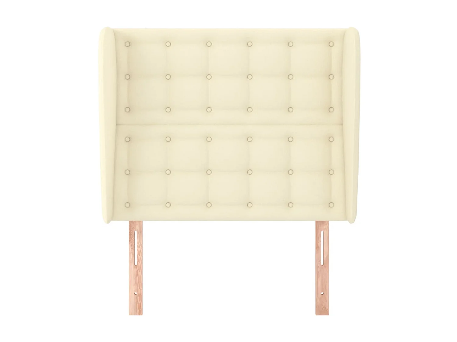 Tête de lit avec oreilles Crème 93x23x118/128 cm Similicuir POI16709 BonneVie Meuble