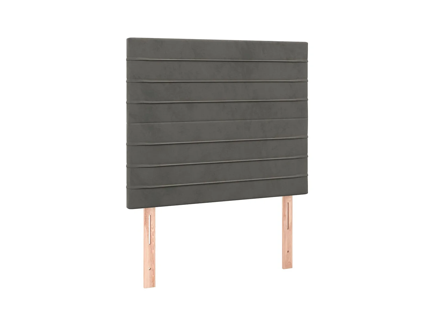 Têtes de lit 2 pcs Gris foncé 100x5x78/88 cm Velours POI87142 BonneVie Meuble