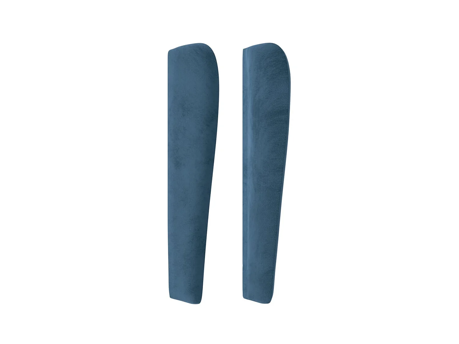 Cabecero con orejas de terciopelo azul oscuro 103x23x118/128 cm ES73797