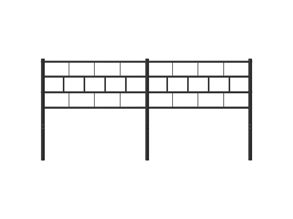 Tête de lit métal noir 193 cm POI51831 BonneVie Meuble