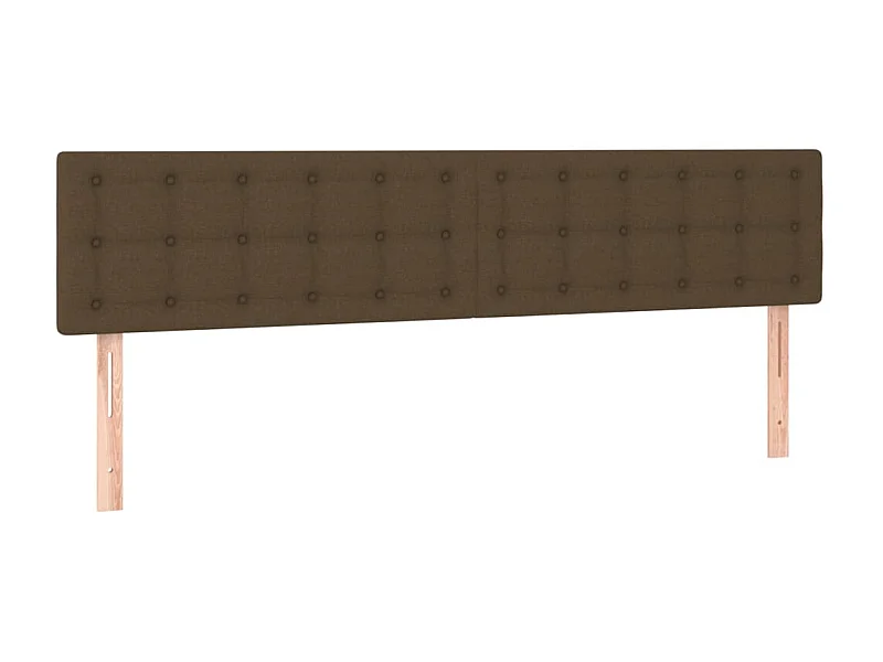 2 Pz Testiera Marrone Scuro 80x5x78/88 cm in Tessuto CFW892835