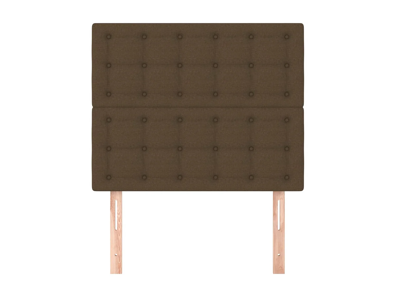 2 pcs Têtes de lit Marron Foncé 100x5x78,88 cm Tissu LWE91136 BonneVie Meuble