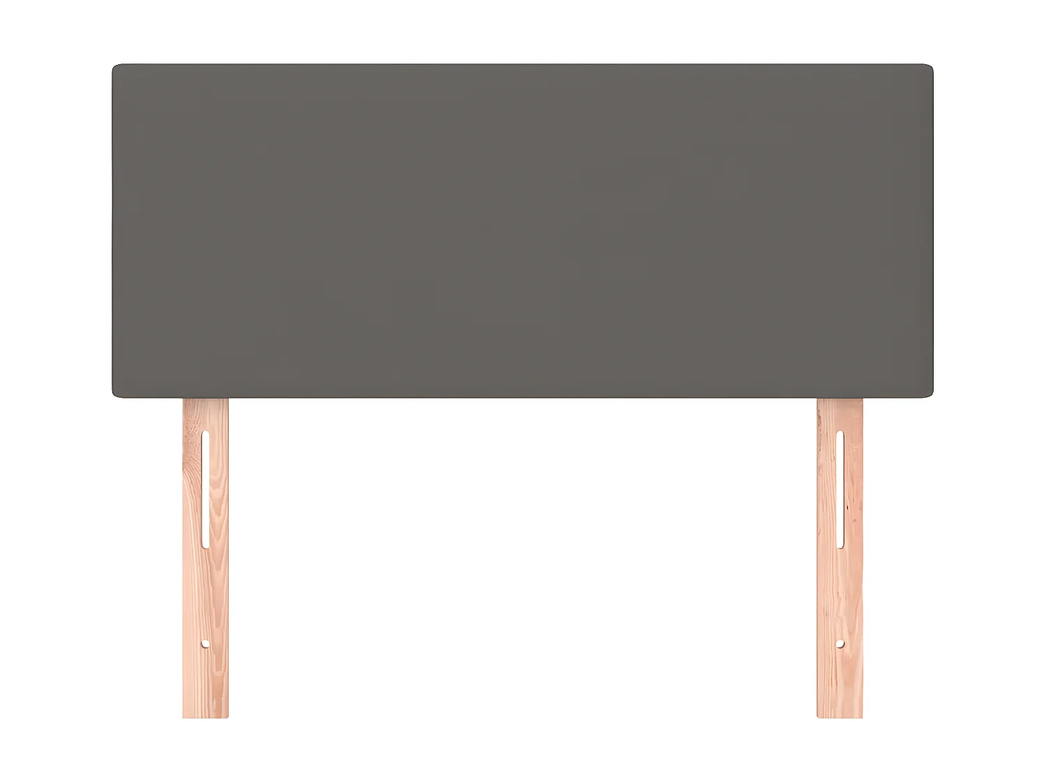 Cabeceira de cama couro artificial 90x5x78/88 cm cinzento PT453299