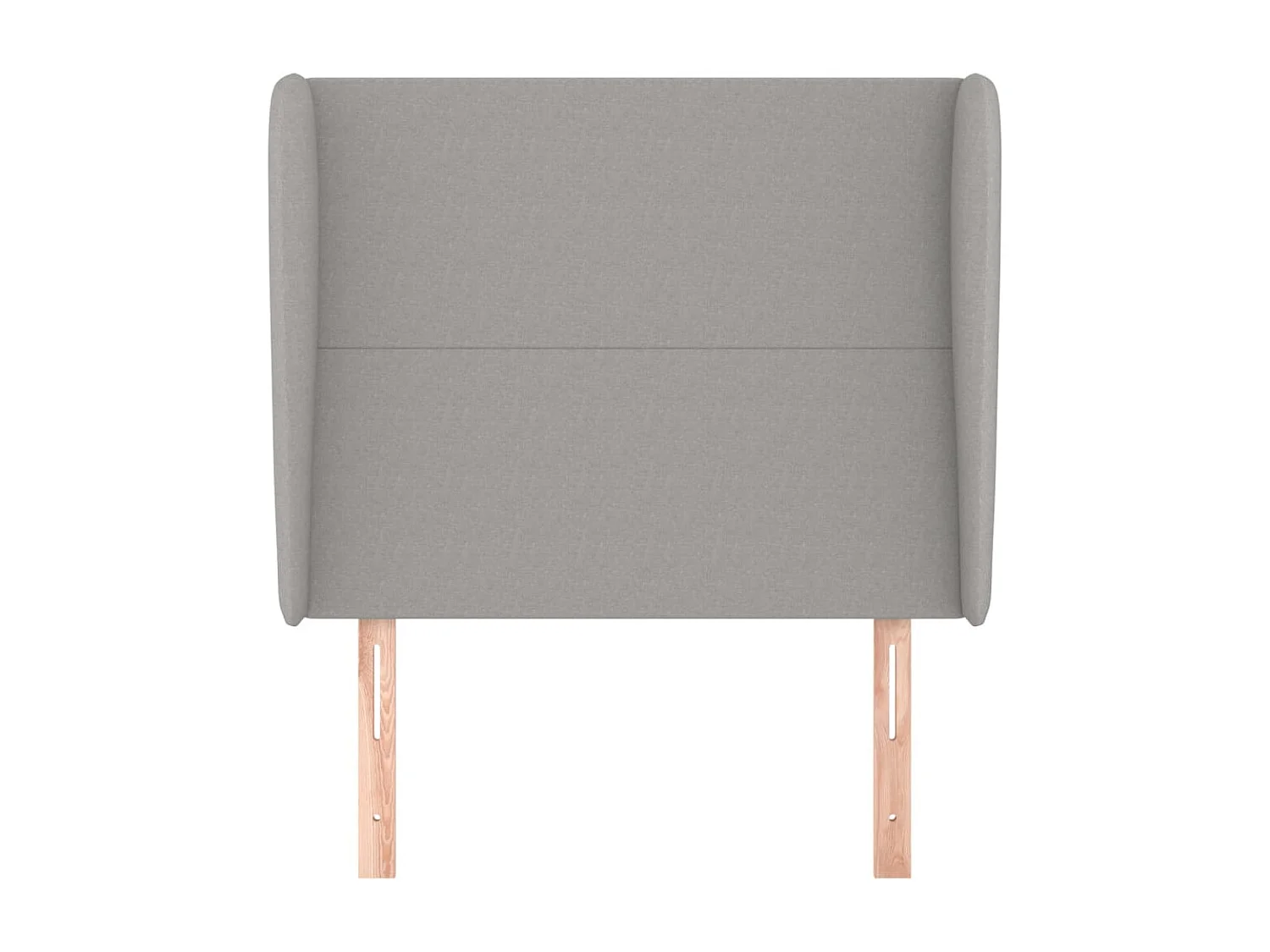 Tête de lit avec oreilles Gris clair 83x23x118/128 cm Tissu POI39759 BonneVie Meuble