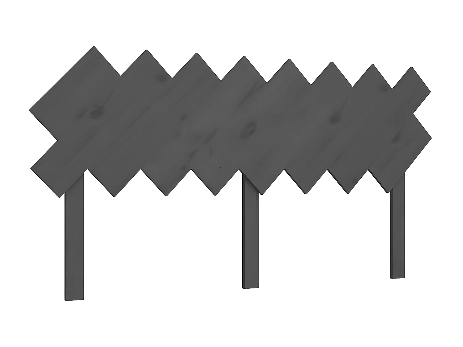 Cabeceira de cama 159,5x3x80,5 cm pinho maciço cinzento PT267072