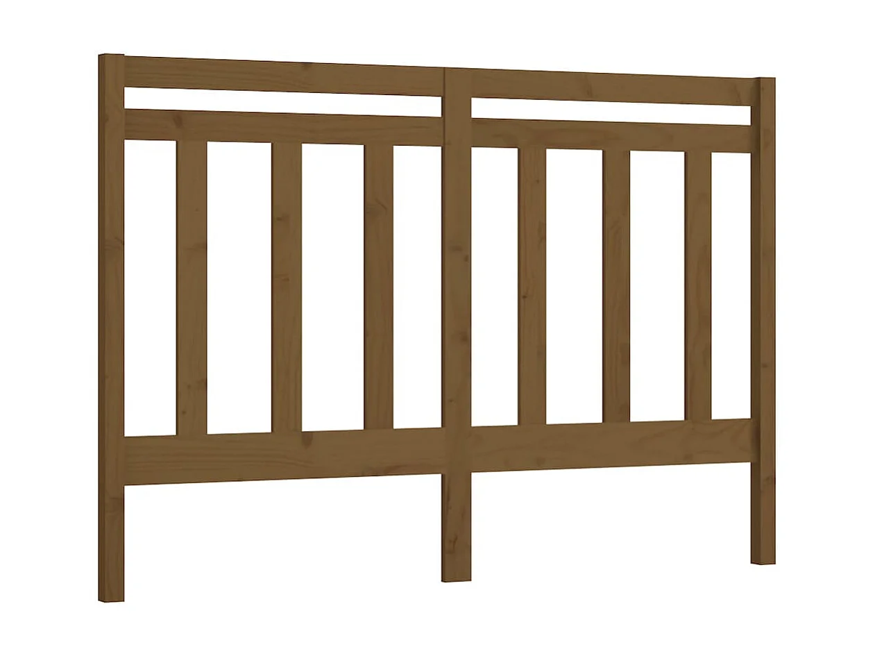 Tête de lit Marron miel 166x4x100 cm Bois massif de pin POI69901 BonneVie Meuble