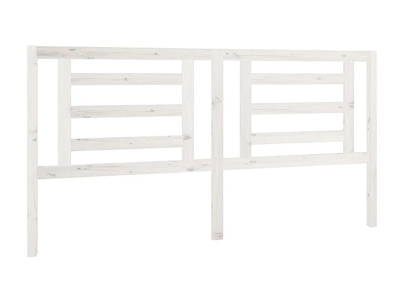 Testiera | Testata del letto per Letto Bianca 186x4x100cm in Legno Massello di Pino