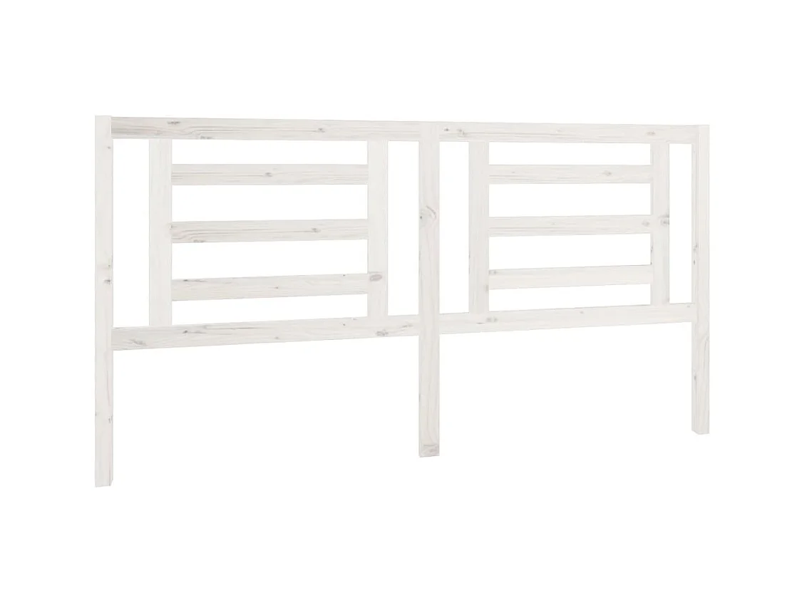 Testiera | Testata del letto per Letto Bianca 186x4x100cm in Legno Massello di Pino