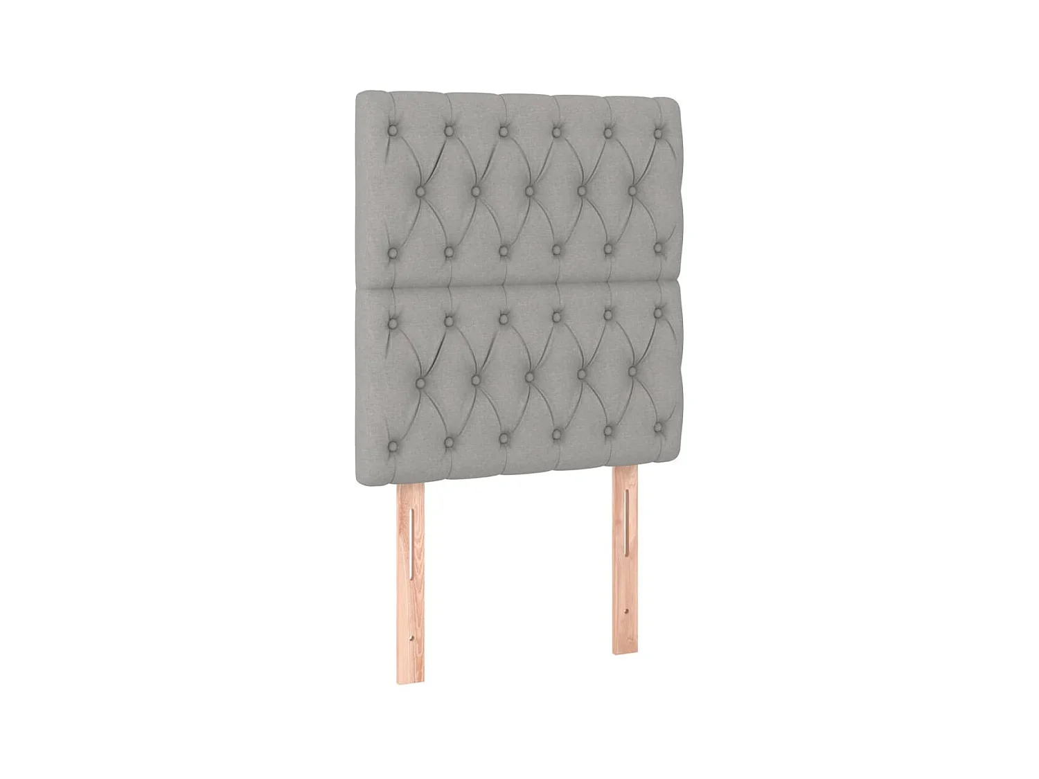 Testiere | Testate del letto 2 pz Grigio Chiaro 80x7x78/88 cm in Tessuto