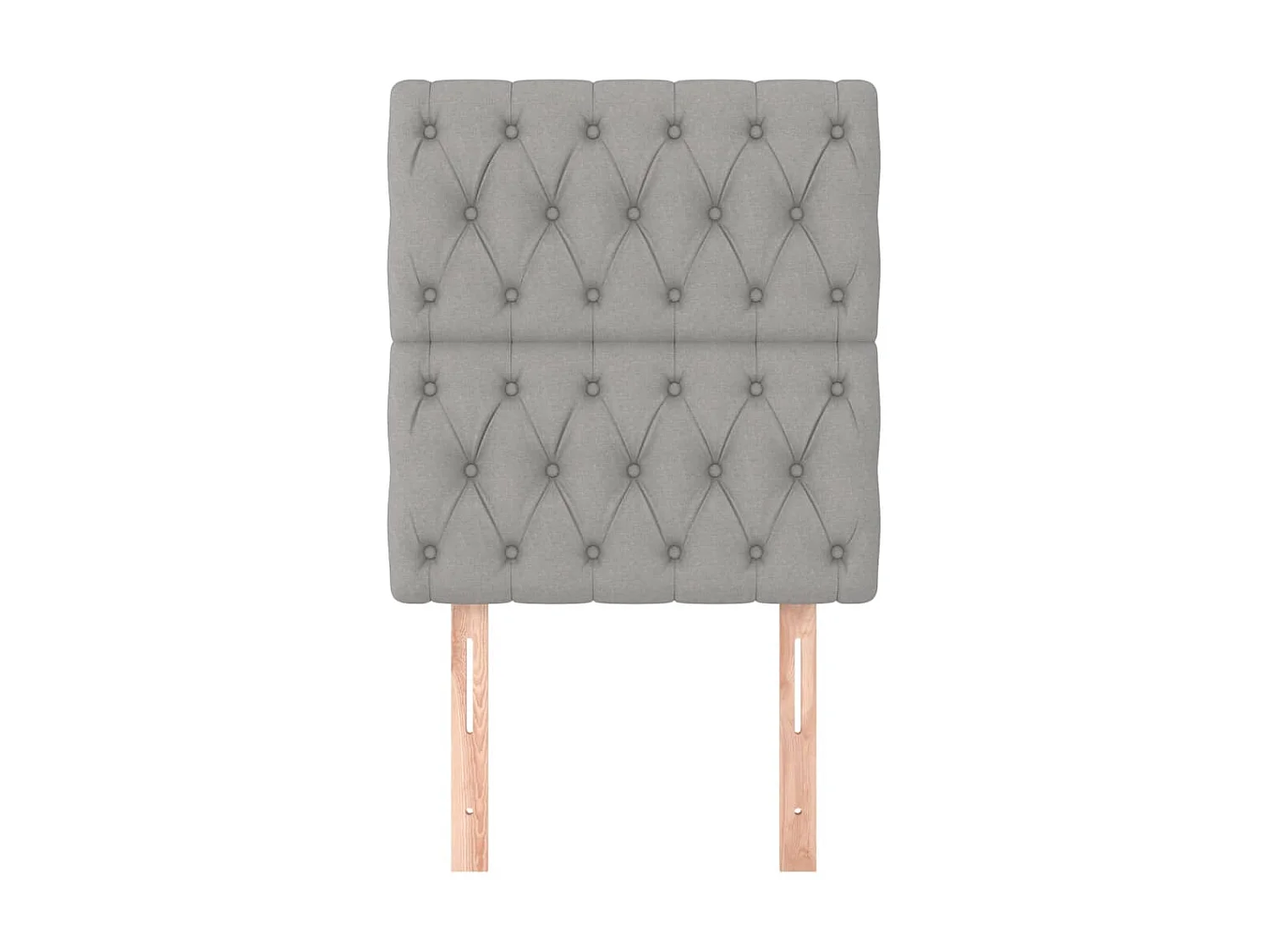 Têtes de lit 2 pcs Gris clair 80x7x78/88 cm Tissu POI82083 BonneVie Meuble