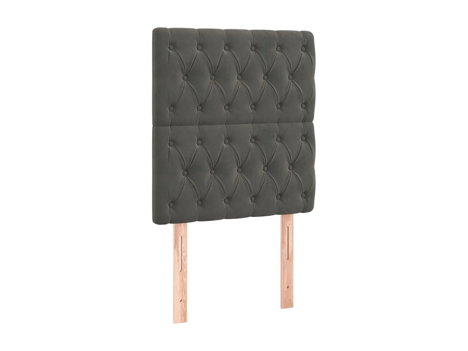 Cabeceira de cama 2 pcs veludo 80x7x78/88 cm cinzento-escuro PT838803