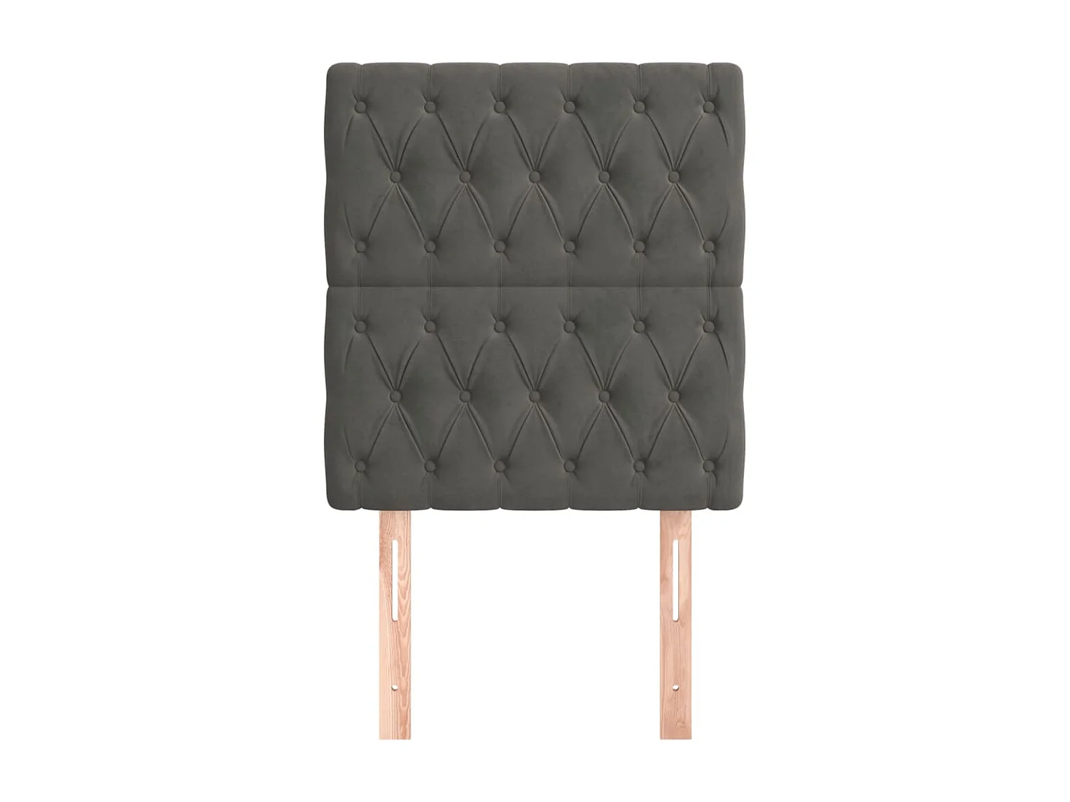 Cabeceira de cama 2 pcs veludo 80x7x78/88 cm cinzento-escuro PT838803