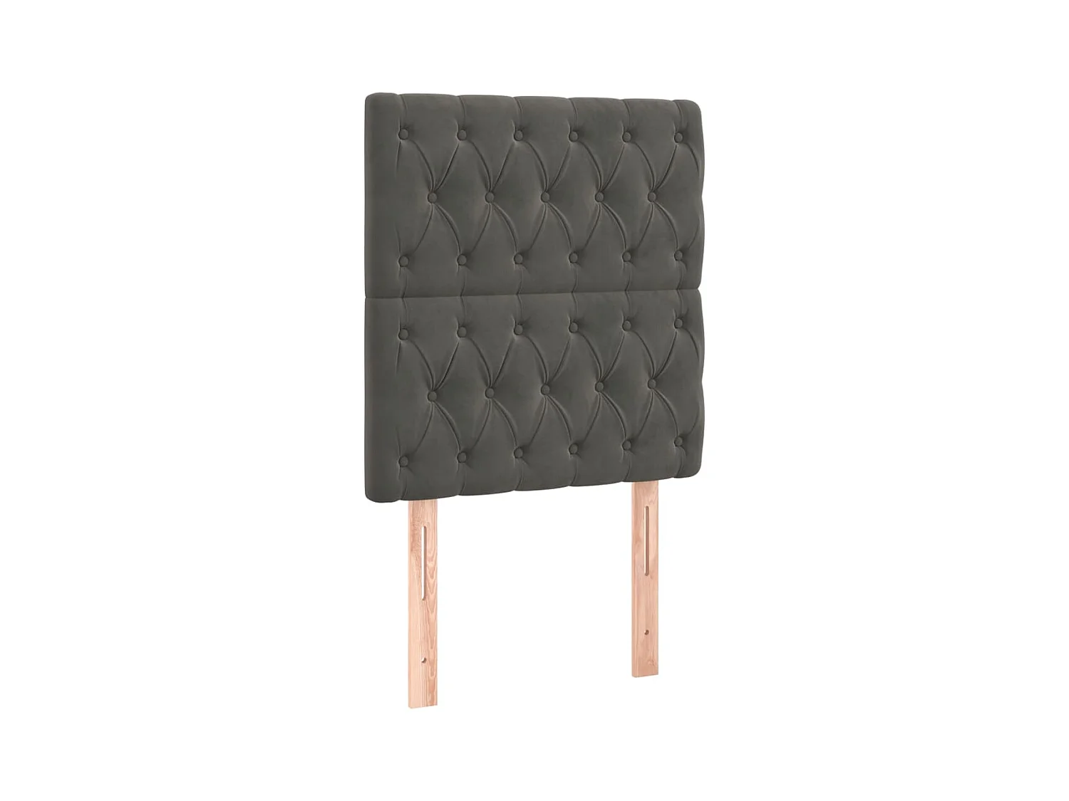Têtes de lit 2 pcs Gris foncé 80x7x78/88 cm Velours POI43875 BonneVie Meuble
