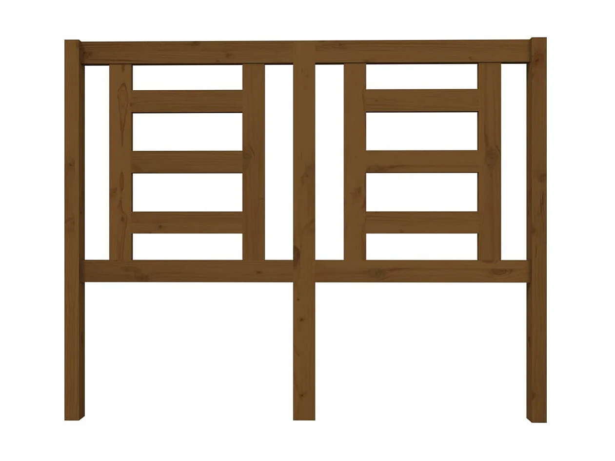 Tête de lit Marron miel 126x4x100 cm Bois massif de pin POI97000 BonneVie Meuble