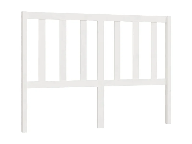 Cabeceira de cama 146x4x100 cm pinho maciço branco PT183597