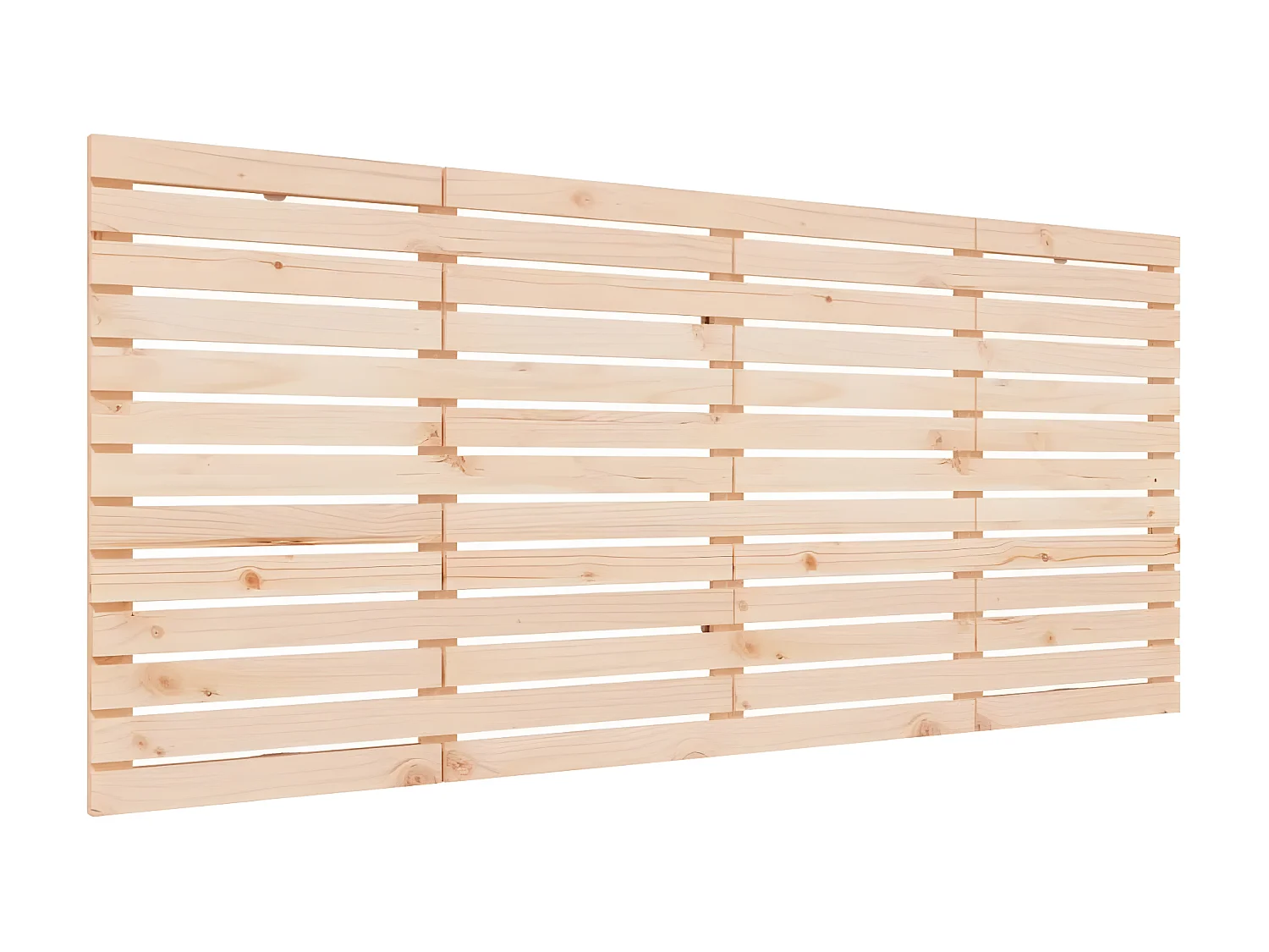 Tête de lit murale 166x3x91,5 cm Bois massif de pin LWE93862 BonneVie Meuble