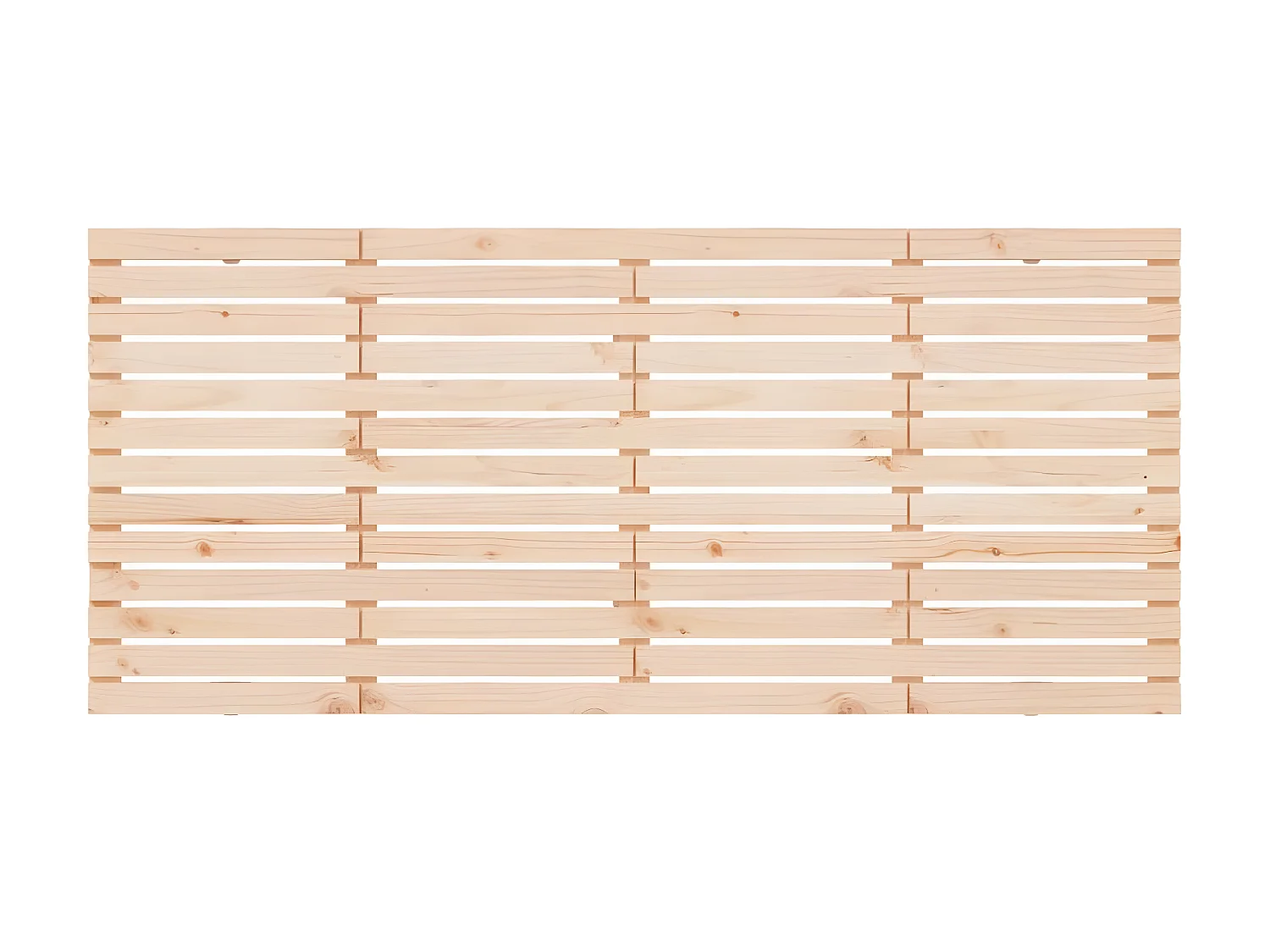 Tête de lit murale 166x3x91,5 cm Bois massif de pin LWE93862 BonneVie Meuble