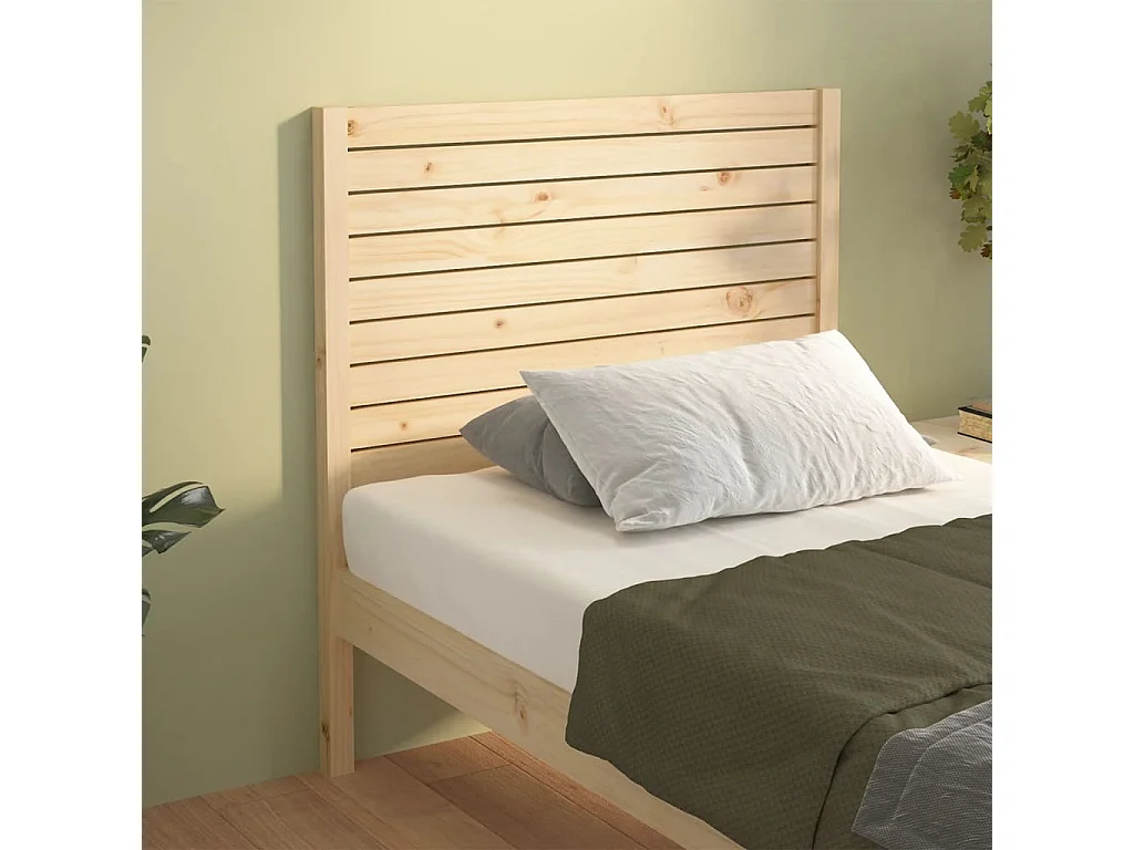 Tête de lit 96x4x100 cm Bois massif de pin POI36555 BonneVie Meuble