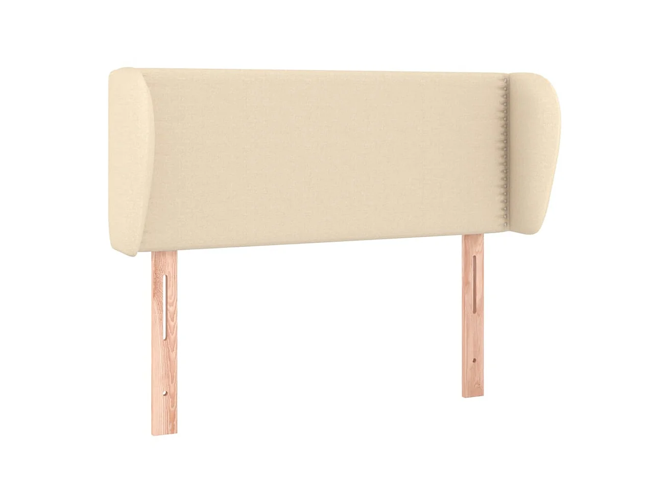 Tête de lit avec oreilles Crème 103x23x78/88 cm Tissu POI67259 BonneVie Meuble