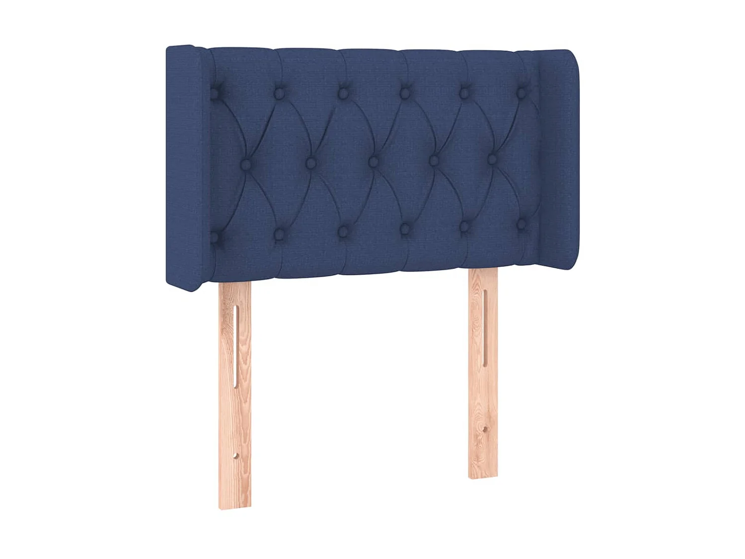 Cabecero con LED de tela azul 83x16x78/88 cm ES40942