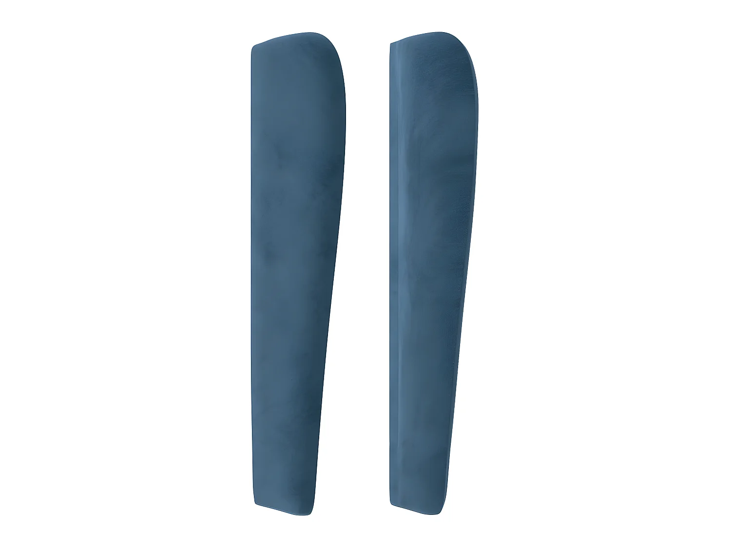 Tête de lit avec oreilles Bleu foncé 203x23x118/128 cm Velours POI38630 BonneVie Meuble