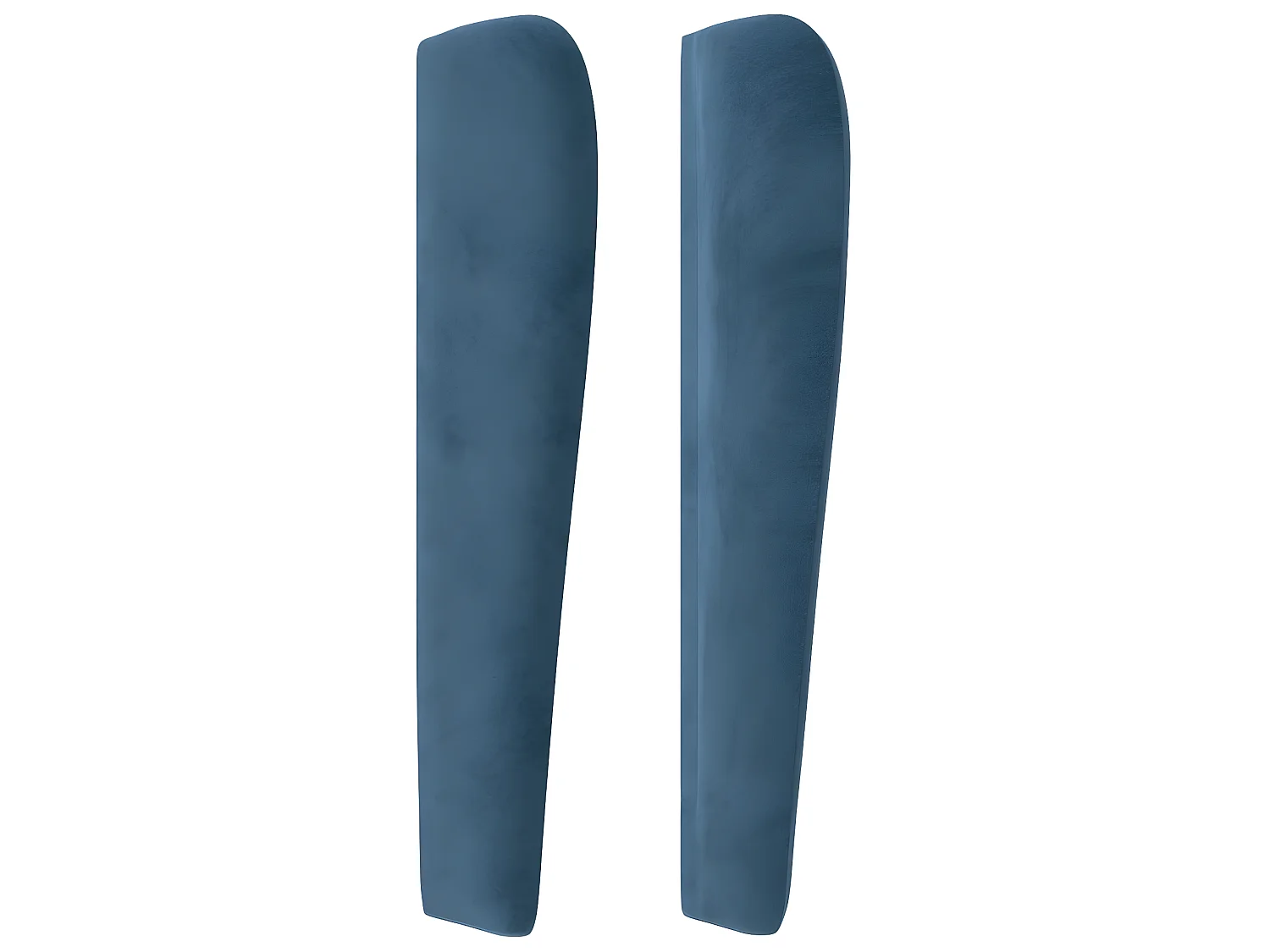 Tête de lit avec oreilles Bleu foncé 203x23x118/128 cm Velours POI38630 BonneVie Meuble