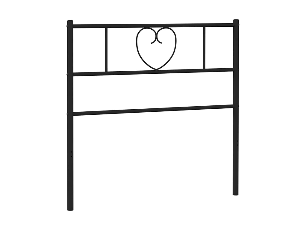 Tête de lit métal noir 75 cm POI29906 BonneVie Meuble