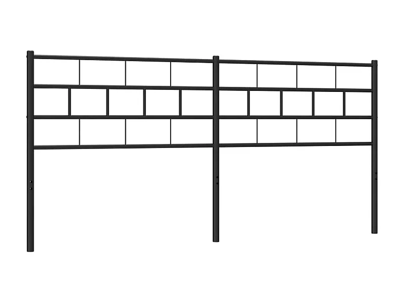 Tête de lit métal noir 180 cm POI61556 BonneVie Meuble