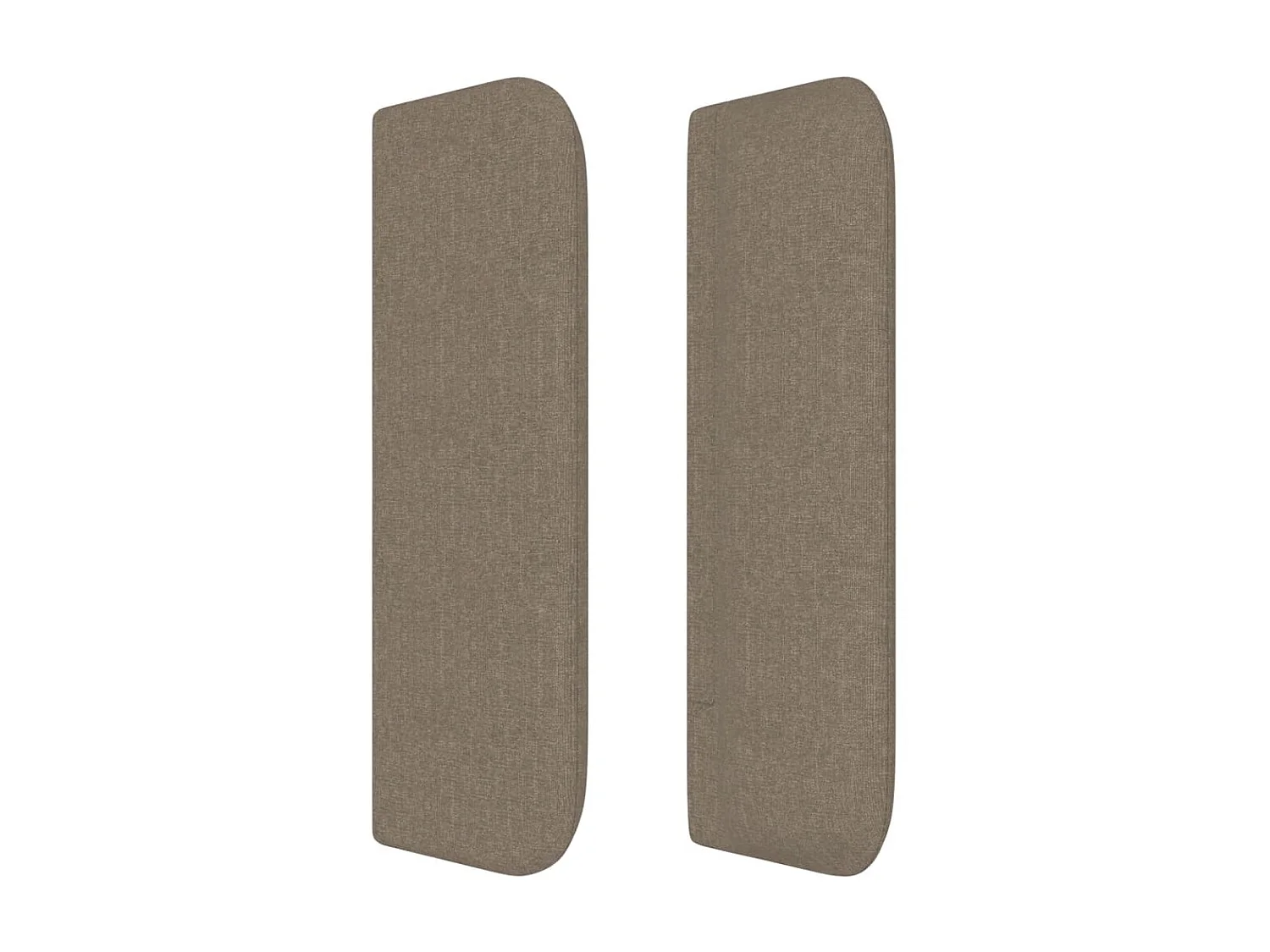 Testiera | Testata del letto ad Orecchio Tortora 163x16x78/88 cm in Tessuto