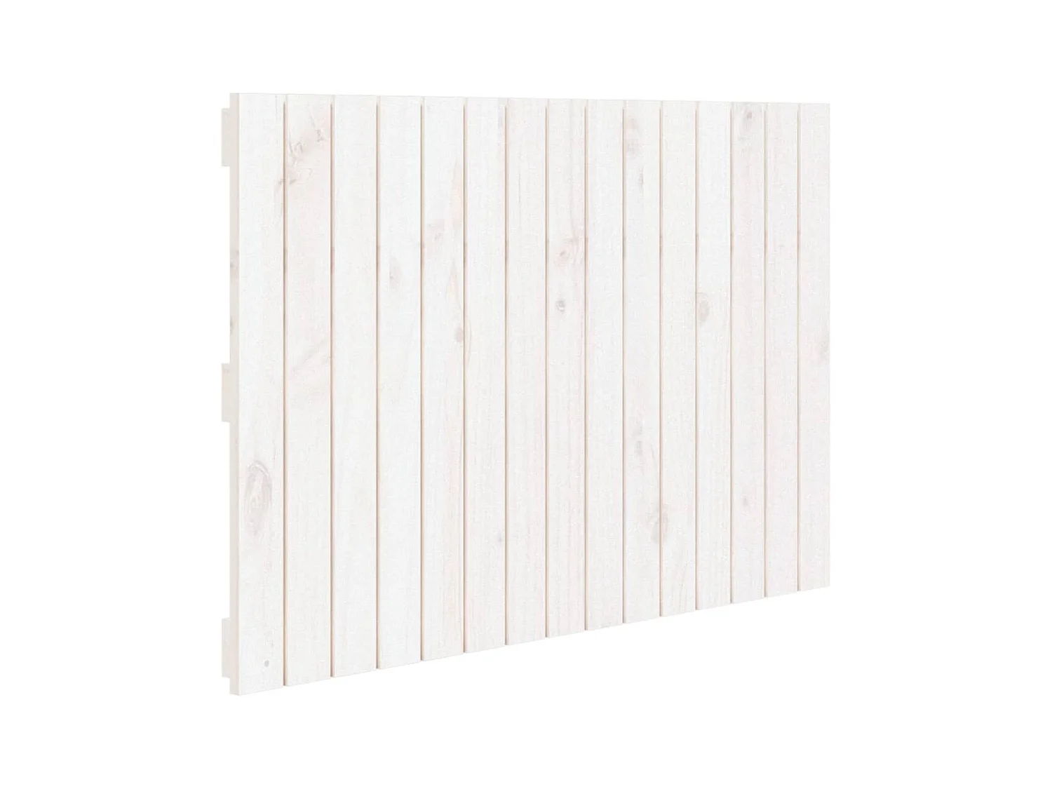 Tête de lit murale Blanc 95,5x3x60 cm Bois massif de pin POI70285 BonneVie Meuble