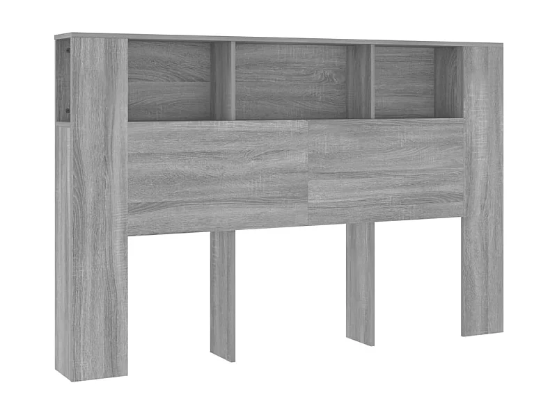 Armoire de tête de lit Sonoma gris 160x18,5x104,5 cm POI26801 BonneVie Meuble