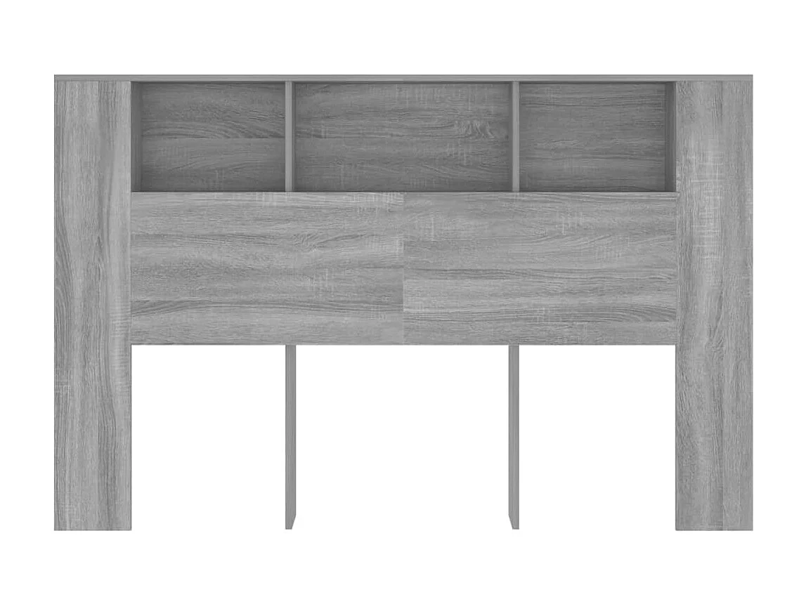 Armoire de tête de lit Sonoma gris 160x18,5x104,5 cm POI26801 BonneVie Meuble