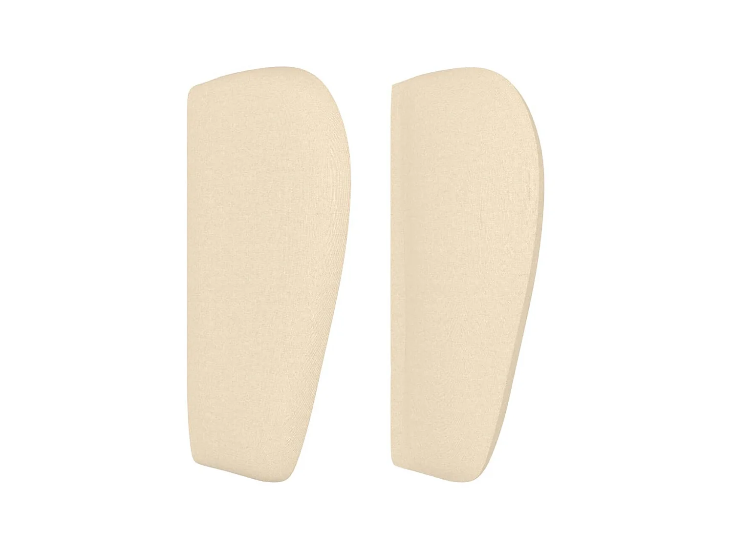 Kopfteil,Bettkopfteil mit Ohren Creme 163x23x78/88 cm Stoff -gkd942111