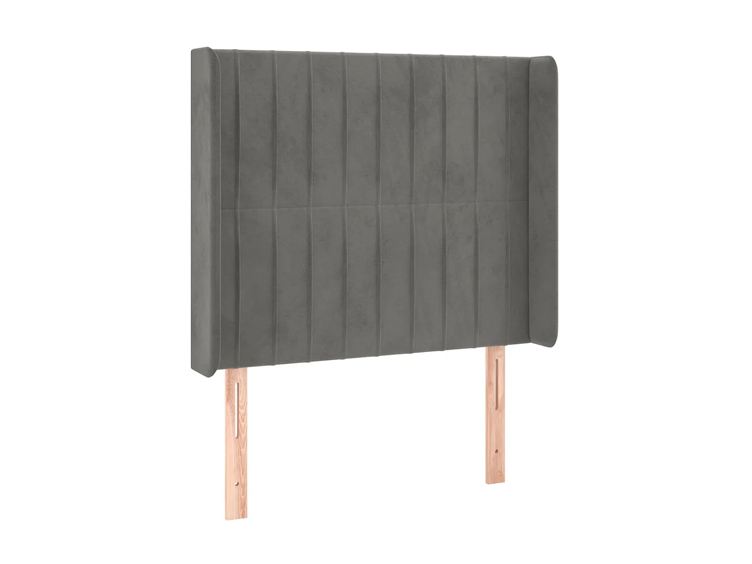 Tête de lit à LED Gris clair 93x16x118/128 cm Velours POI87860 BonneVie Meuble