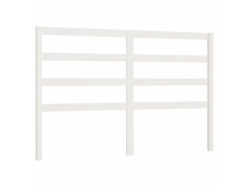 Cabeceira de cama 126x4x100 cm pinho maciço branco PT506551