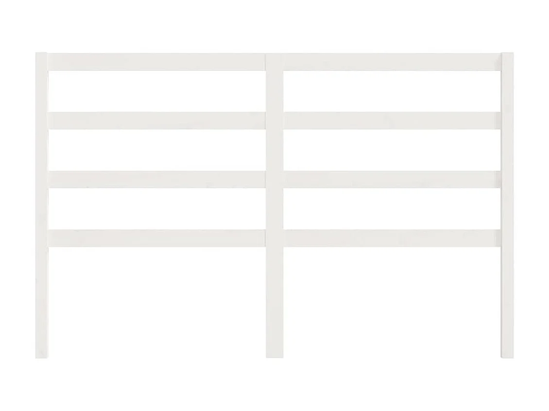 Cabeceira de cama 126x4x100 cm pinho maciço branco PT506551