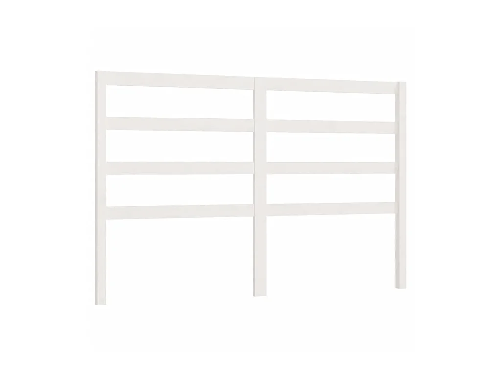 Testiera | Testata del letto per Letto Bianca 126x4x100cm in Legno Massello di Pino