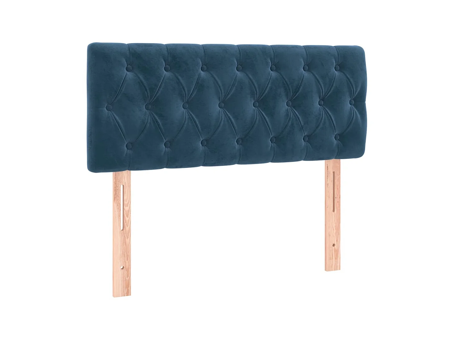 Tête de lit Bleu foncé 100x7x78/88 cm Velours POI86754 BonneVie Meuble
