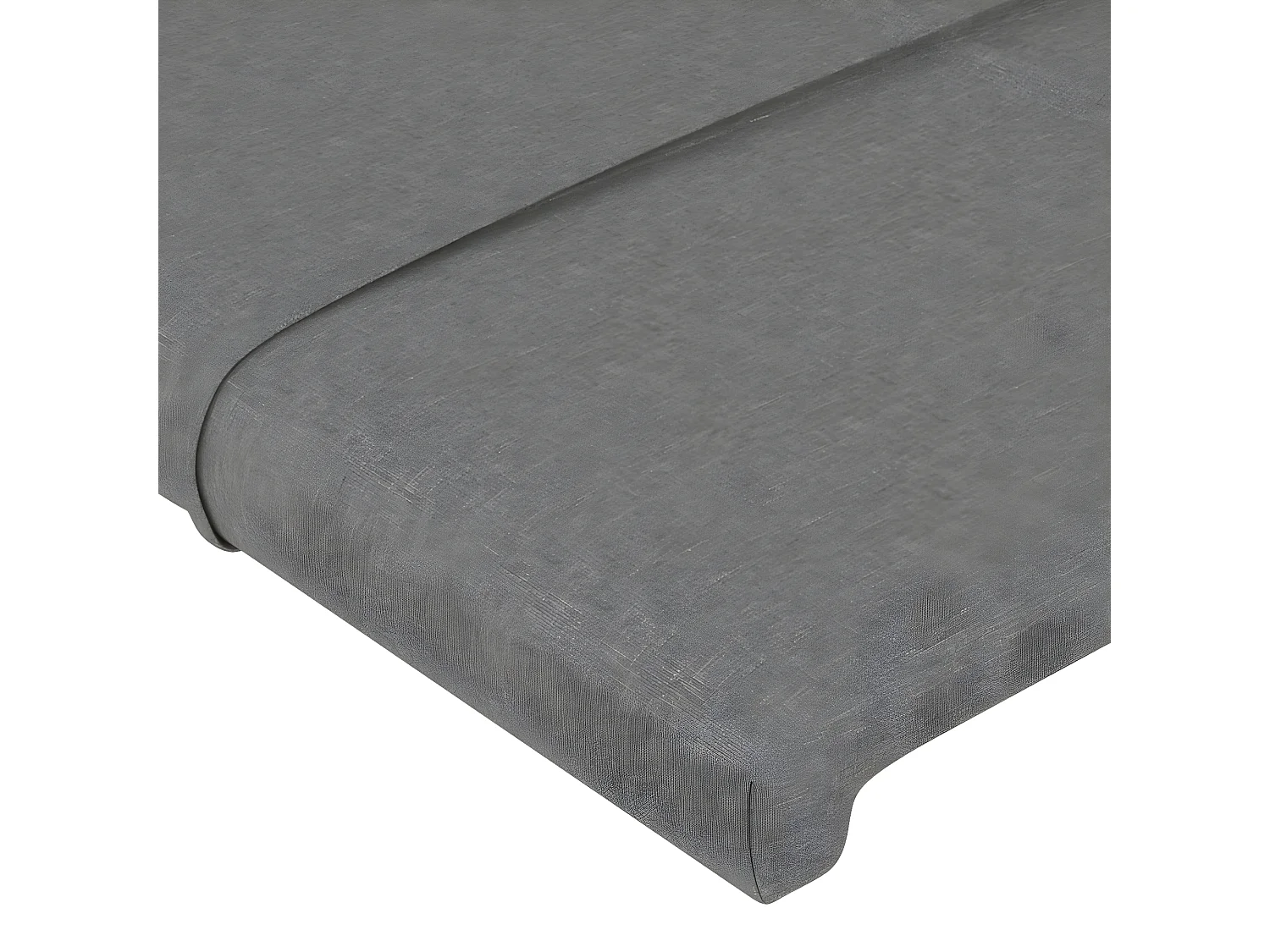 Testiera | Testata del letto a LED Grigio Scuro 203x16x78/88 cm in Tessuto