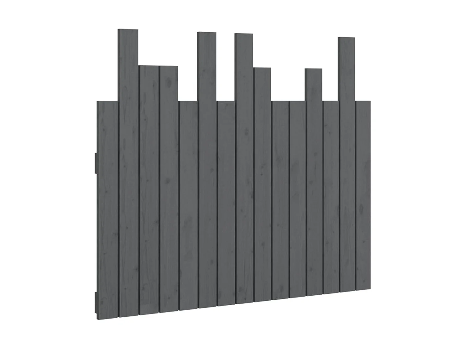 Tête de lit murale Gris 95,5x3x80 cm Bois massif de pin POI50811 BonneVie Meuble