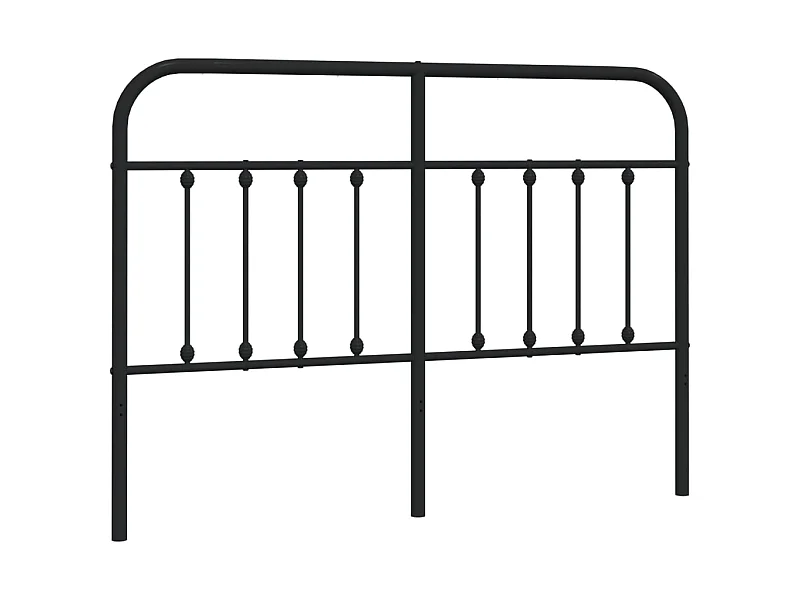 Tête de lit métal noir 150 cm POI93289 BonneVie Meuble