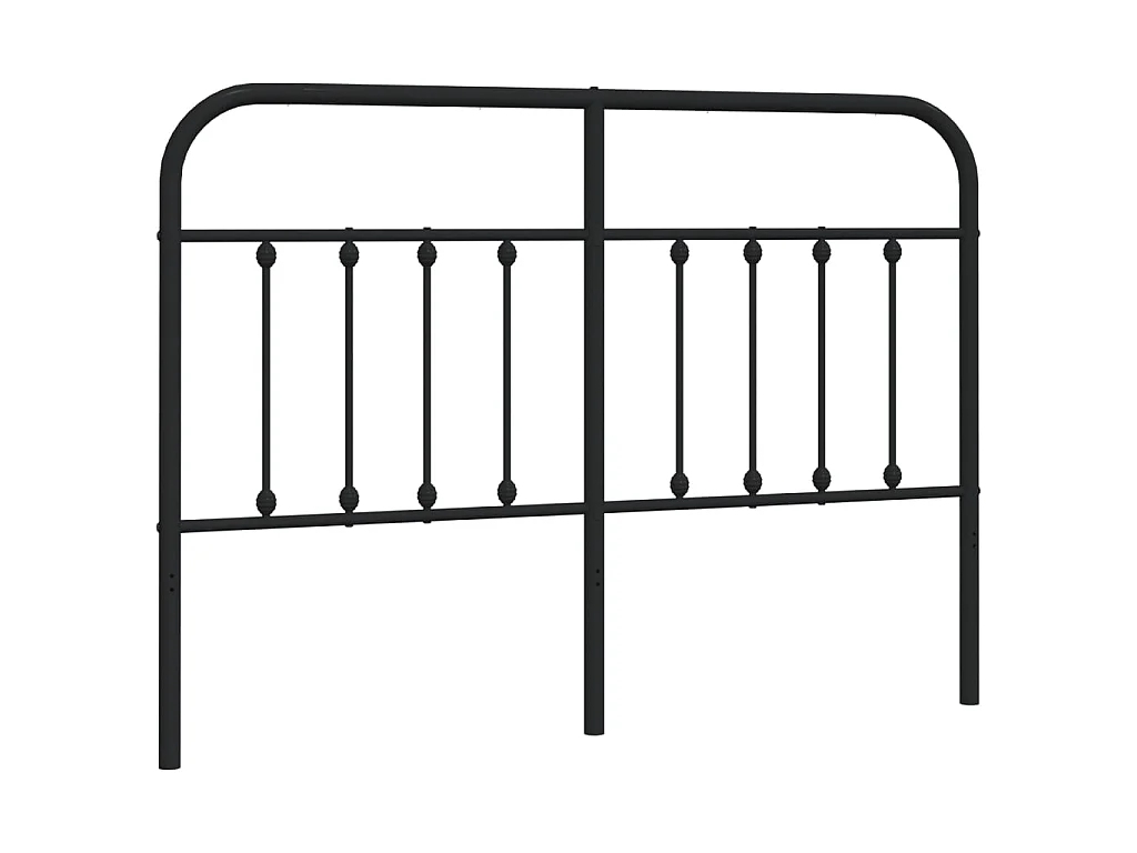Tête de lit métal noir 150 cm POI93289 BonneVie Meuble