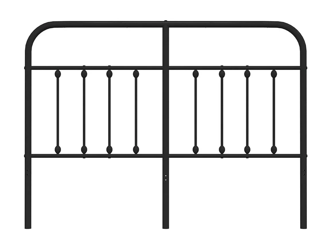 Tête de lit métal noir 150 cm POI93289 BonneVie Meuble