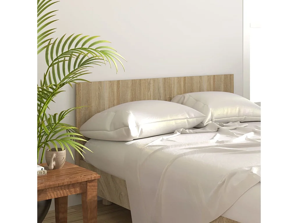 Tête de lit Chêne sonoma 160x1,5x80 cm Bois d'ingénierie POI67088 BonneVie Meuble