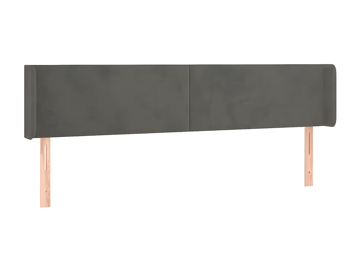 Tête de lit à LED Gris foncé 183x16x78,88 cm Velours LWE48411 BonneVie Meuble