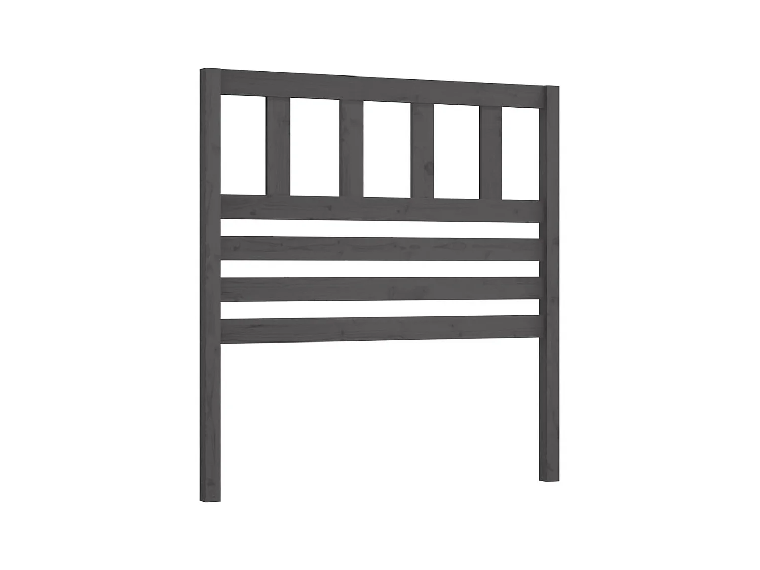 Tête de lit Gris 96x4x100 cm Bois massif de pin POI19900 BonneVie Meuble
