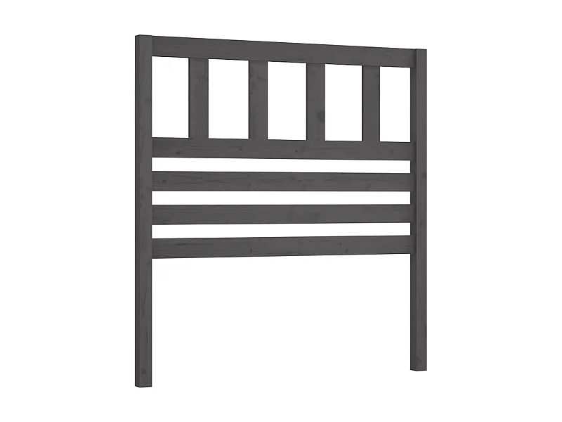 Cabeceira de cama 96x4x100 cm pinho maciço cinzento PT907537