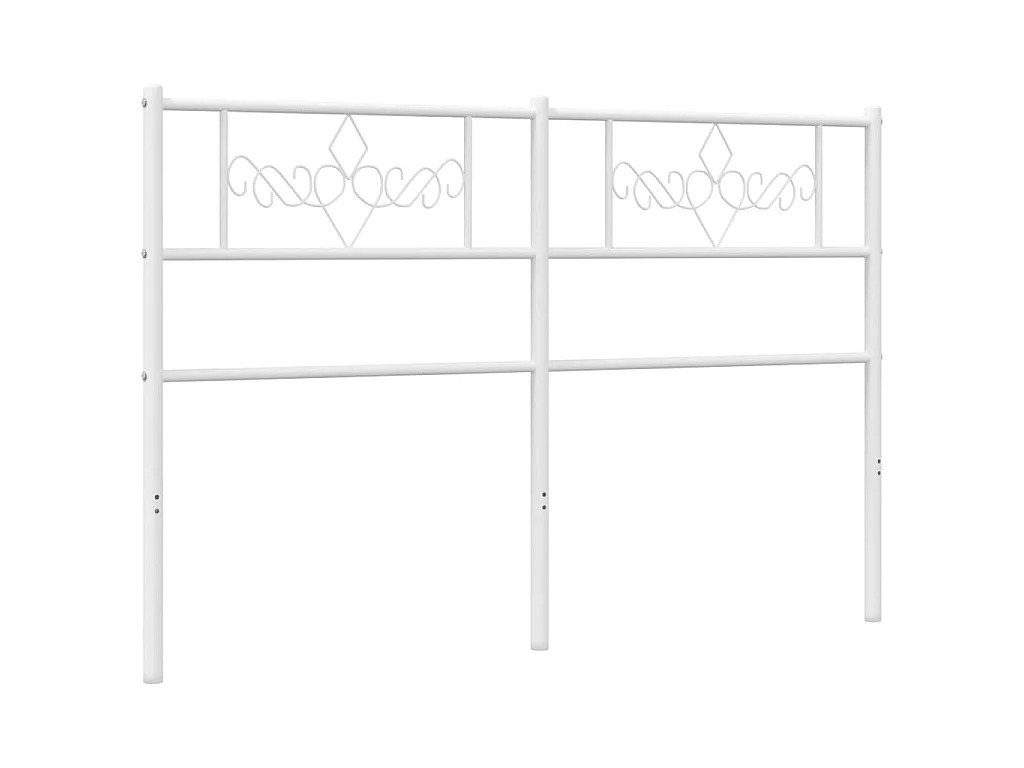 Cabeceira de cama 160 cm metal branco PT276596