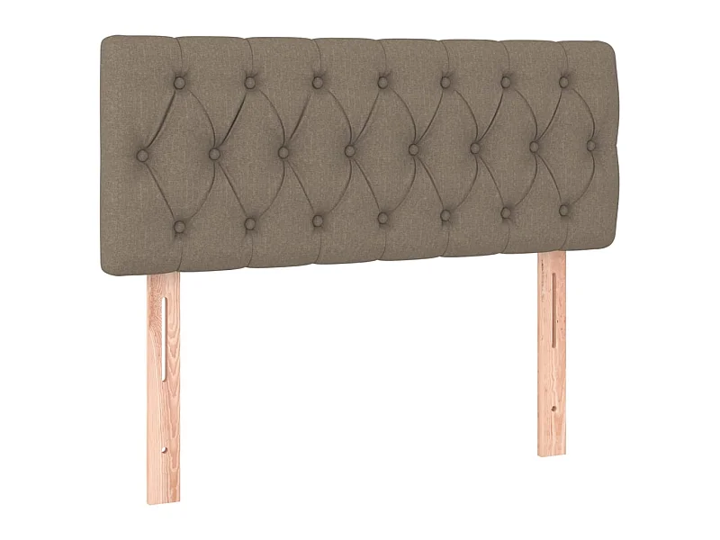 Cabeceira de cama tecido 100x7x78/88 cm cinzento-acastanhado PT547083